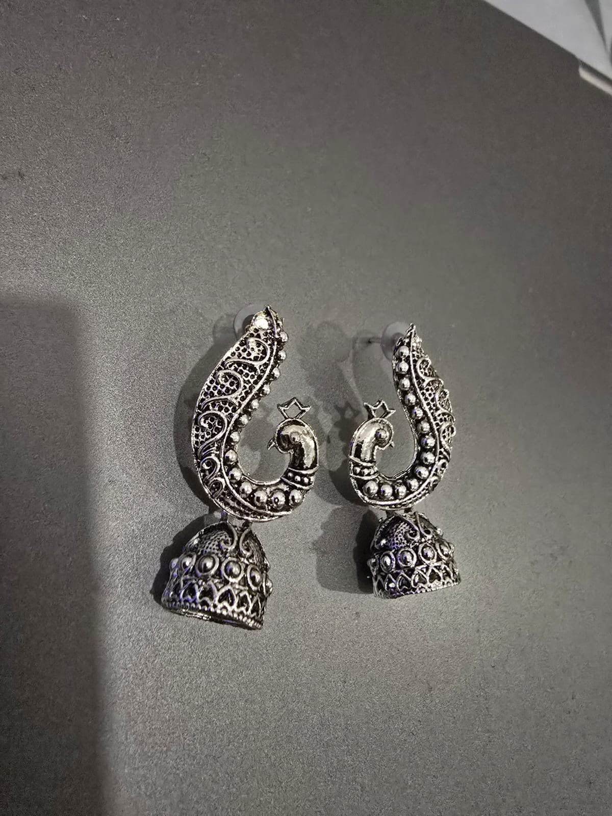 Bell Peacock Earrings