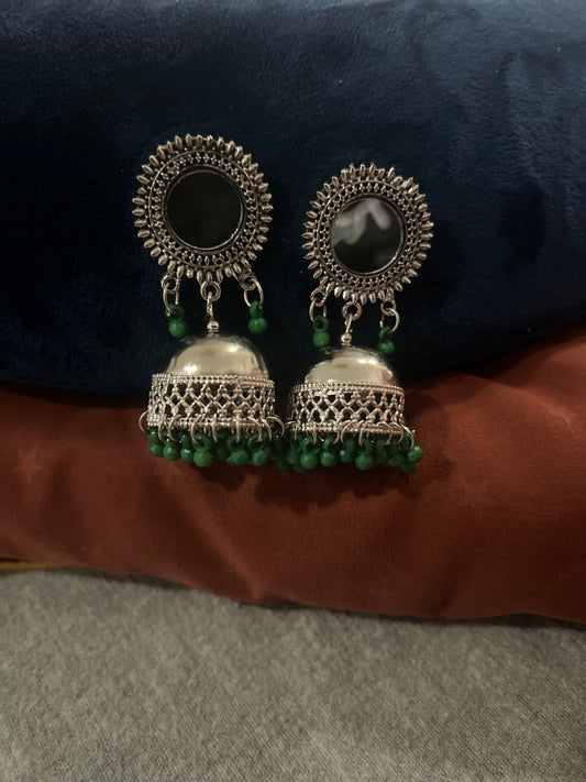 Green Jhumka