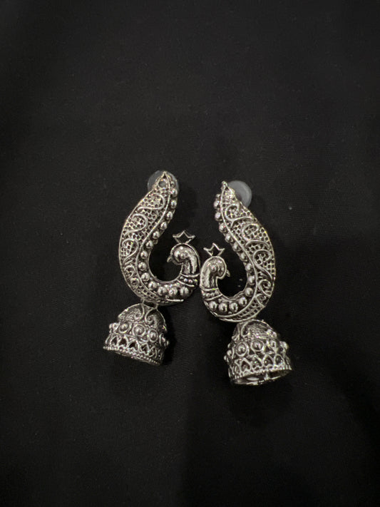 Bell Peacock Earrings